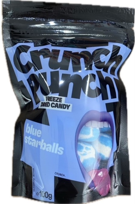 Crunch punch freeze candy blue starballs 100g